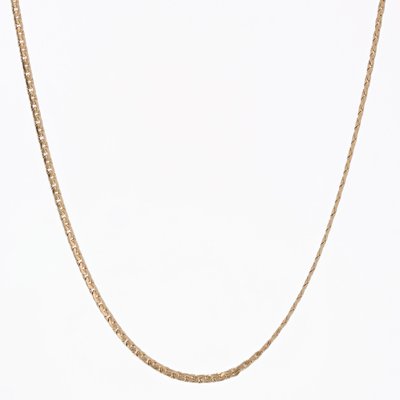 Modern 18 Karat Yellow Gold Flat Mesh Chain-OLU-2041574