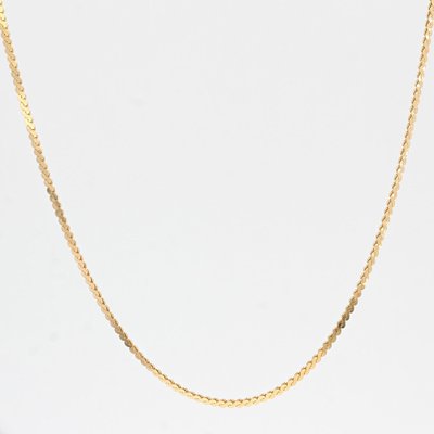 Modern 18 Karat Yellow Gold Mesh Chain-OLU-1342976