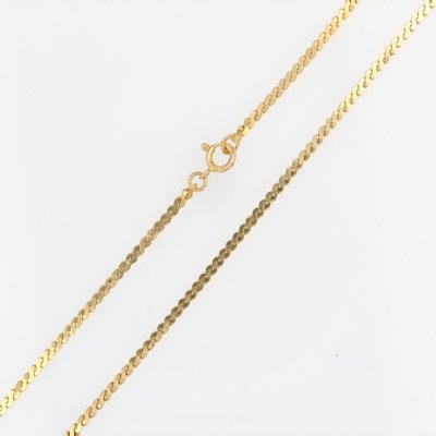 Modern 18 Karat Yellow Gold Mesh Chain-OLU-1342976