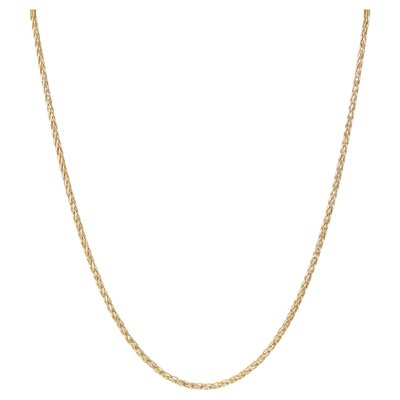 Modern 18 Karat Yellow White Gold Palm Tree Mesh Chain-OLU-1388192