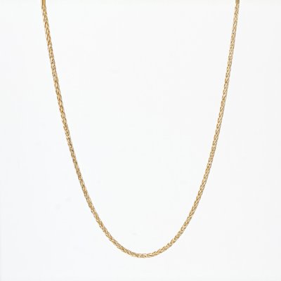 Modern 18 Karat Yellow White Gold Palm Tree Mesh Chain-OLU-1388192