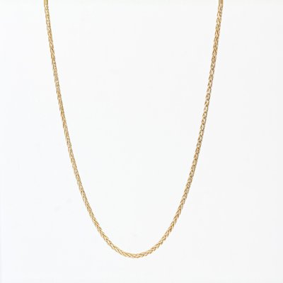 Modern 18 Karat Yellow White Gold Palm Tree Mesh Chain-OLU-1388192