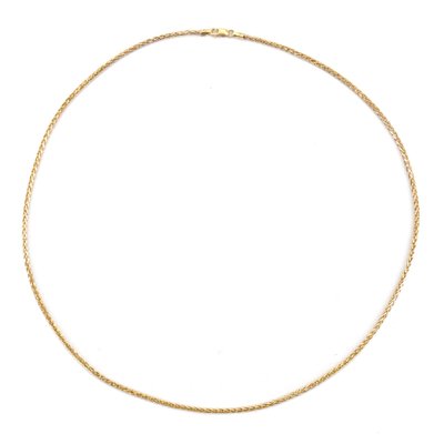 Modern 18 Karat Yellow White Gold Palm Tree Mesh Chain-OLU-1388192