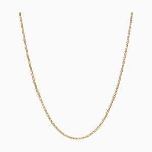 Modern 18 Karat Yellow White Gold Palm Tree Mesh Chain-OLU-1388192