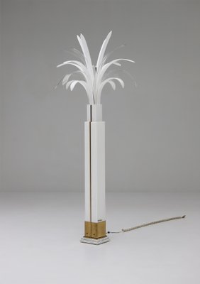 Modern Acrylic Palm Tree Floor Lamp by Theo Verhulst, Belgian, 1982-CF-1406558