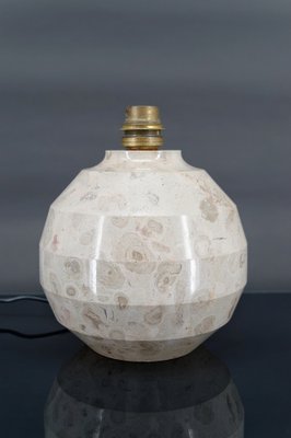 Modern Art Deco Ball Lamp in Carved Marble, 1930-XNH-1804537