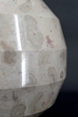 Modern Art Deco Ball Lamp in Carved Marble, 1930-XNH-1804537