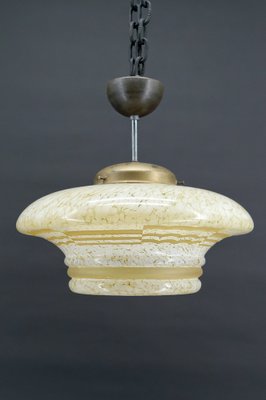 Modern Art Deco Pendant Light in Acid-Etched Glass, 1930-XNH-1804462