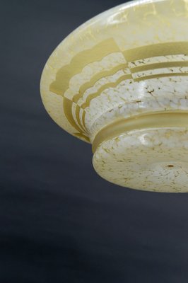 Modern Art Deco Pendant Light in Acid-Etched Glass, 1930-XNH-1804462