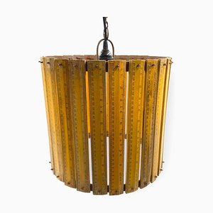 Modern Artisanal Rulers Shaped Ceiling Lamp, France, 1960s-TXN-1820146