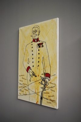 Modern Austrian General, 1970s, Oil on Canvas-KNM-1316967