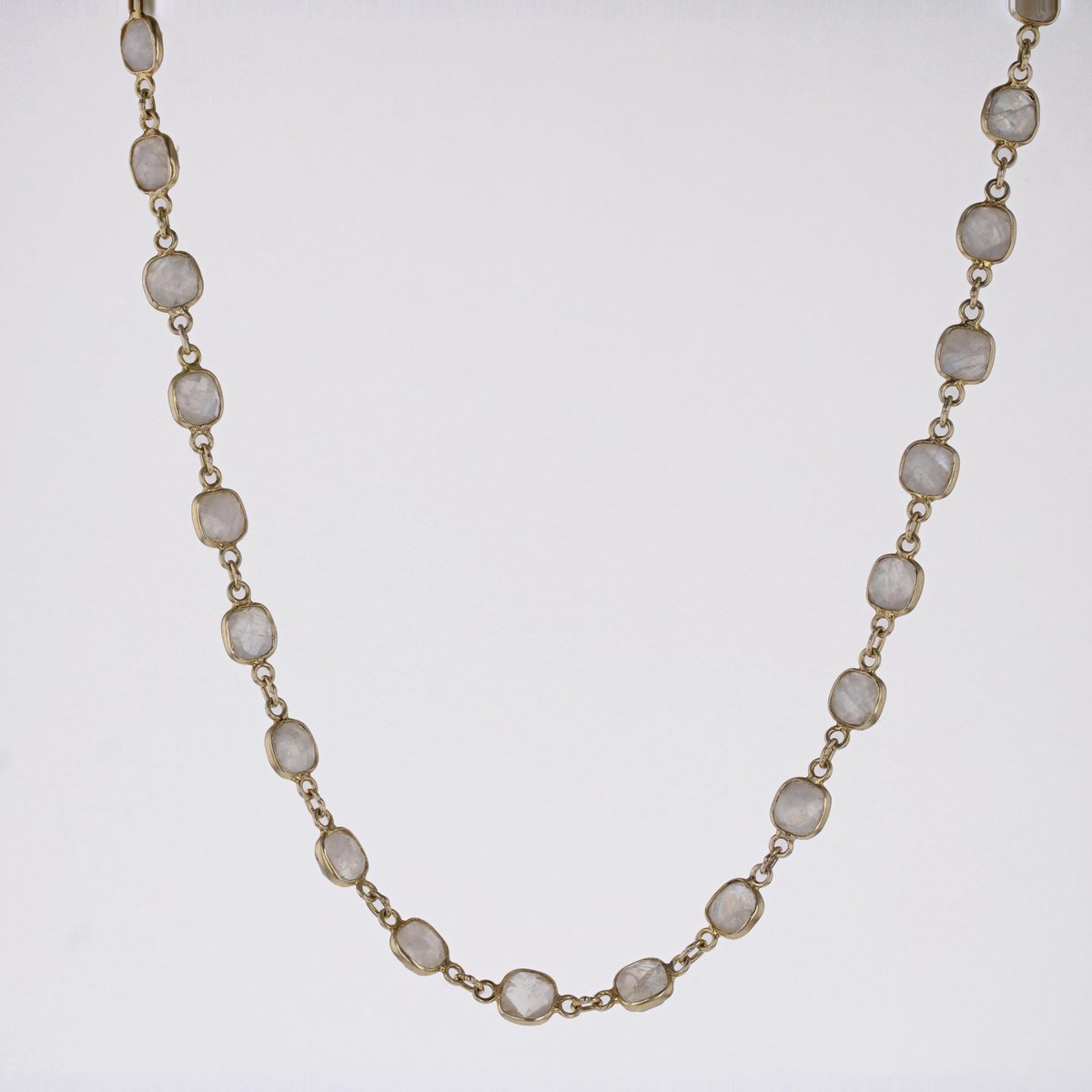 Modern Baume Creation Moonstones Vermeil Necklace, 2023