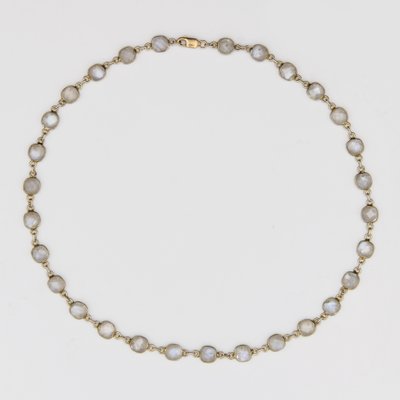 Modern Baume Creation Moonstones Vermeil Necklace, 2023