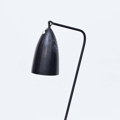 Modern Black Metal Grasshopper Floor Lamp by Greta Magnusson-WM-1343119