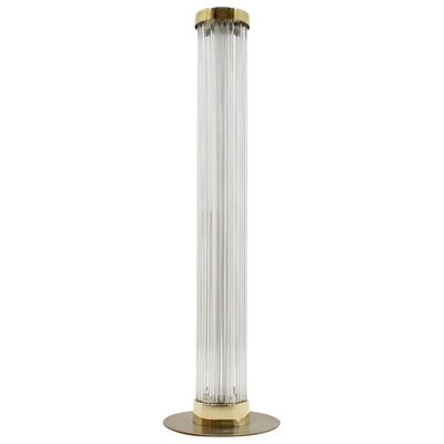 Modern Brass and Art Glass Floor Lamp from Kamenický Šenov & Preciosa, 1960-TZ-828881