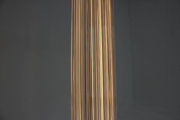 Modern Brass and Art Glass Floor Lamp from Kamenický Šenov & Preciosa, 1960-TZ-828881