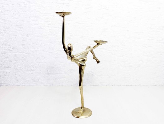 Modern Brass Candleholder, 1970s-BQF-1776195