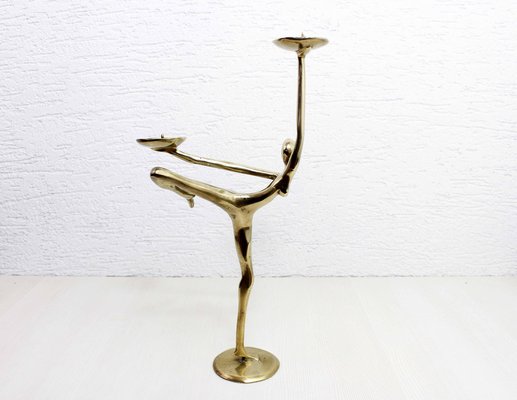 Modern Brass Candleholder, 1970s-BQF-1776195