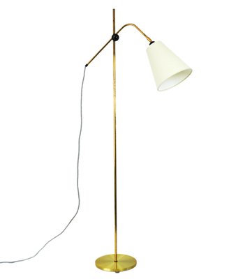 Modern Brass Floor Lamp with Adjustable Arm & Head, 1970s-HPQ-1286429