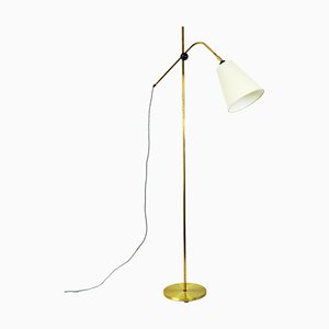 Modern Brass Floor Lamp with Adjustable Arm & Head, 1970s-HPQ-1286429