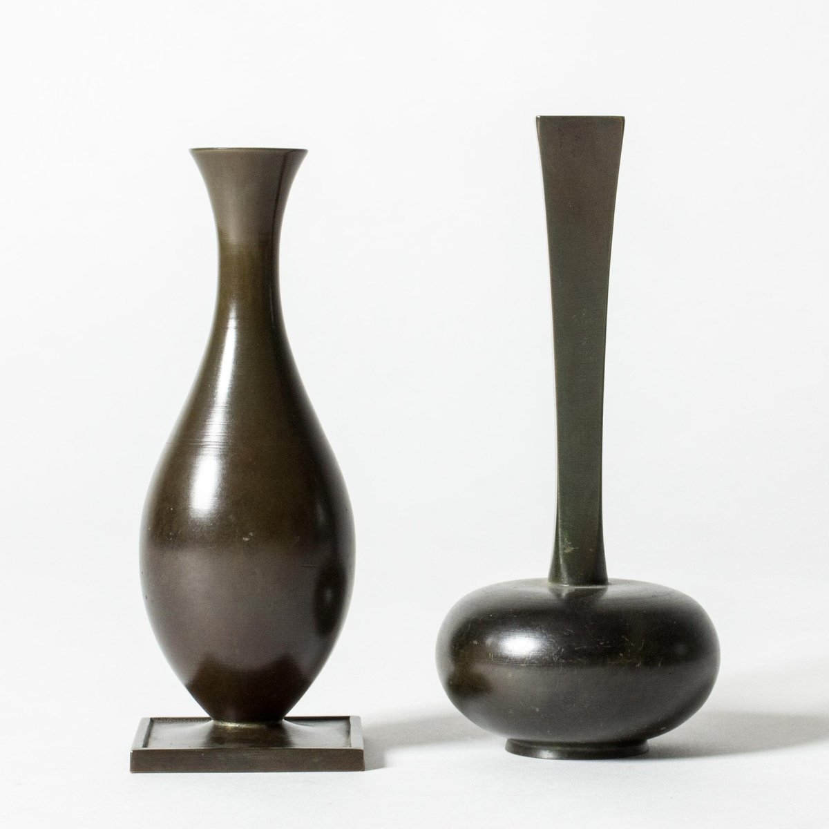 Modern Bronze Vase from GAB, 1930s