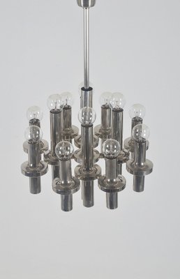 Modern Chandelier in Chrome by Gaetano Sciolari for Staff, 1970s-VCR-1771113