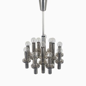 Modern Chandelier in Chrome by Gaetano Sciolari for Staff, 1970s-VCR-1771113