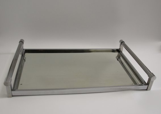 Modern Chromed Tray by Jacques Adnet, 1930s-SY-1767945