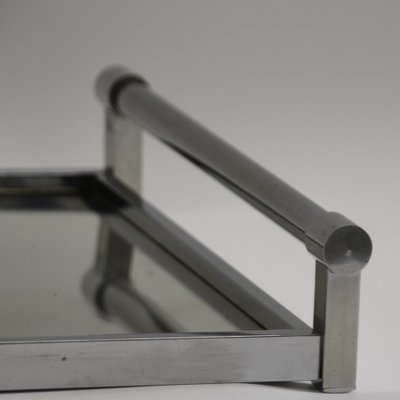 Modern Chromed Tray by Jacques Adnet, 1930s-SY-1767945