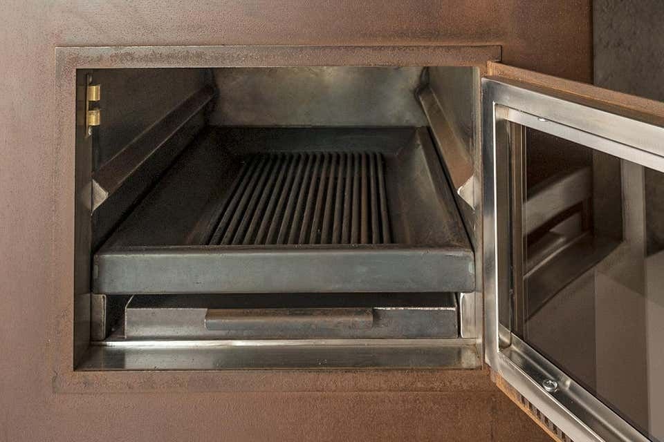 Modern Corten Steel Freestanding Wood-Burning Oven Toven from MYOP