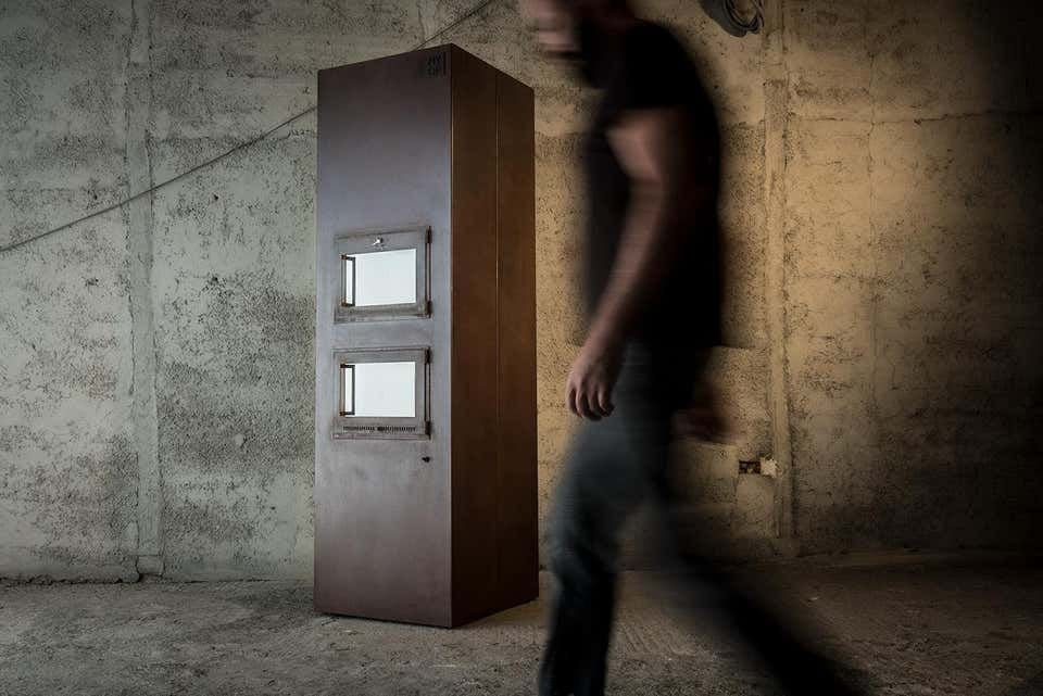 Modern Corten Steel Freestanding Wood-Burning Oven Toven from MYOP