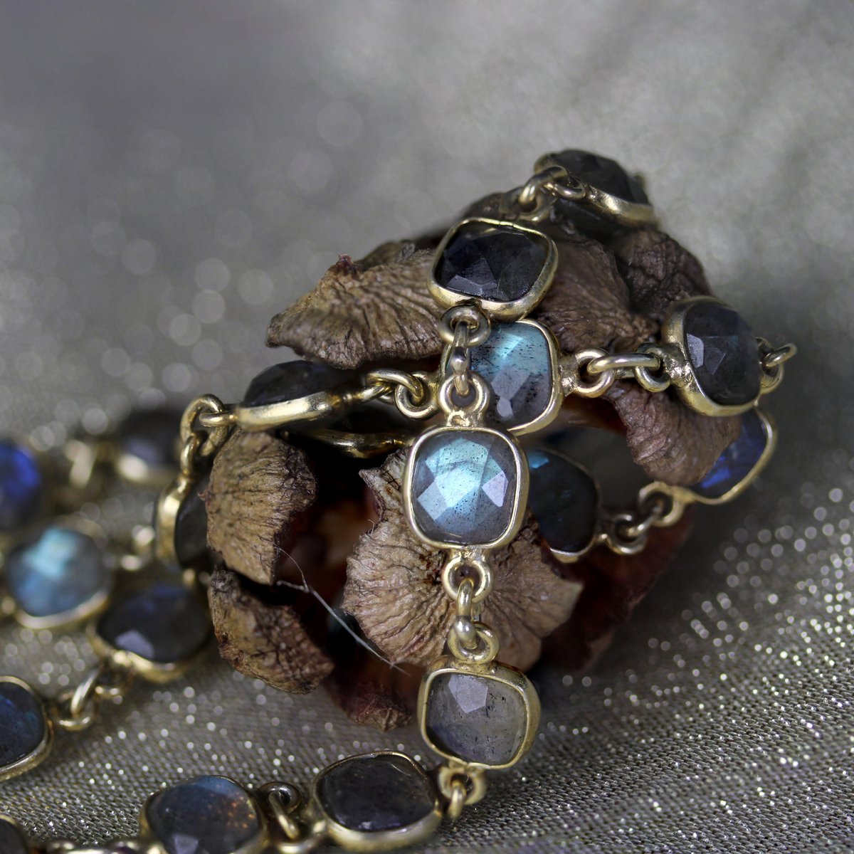 Modern Creation Labradorites Vermeil Necklace from Baume