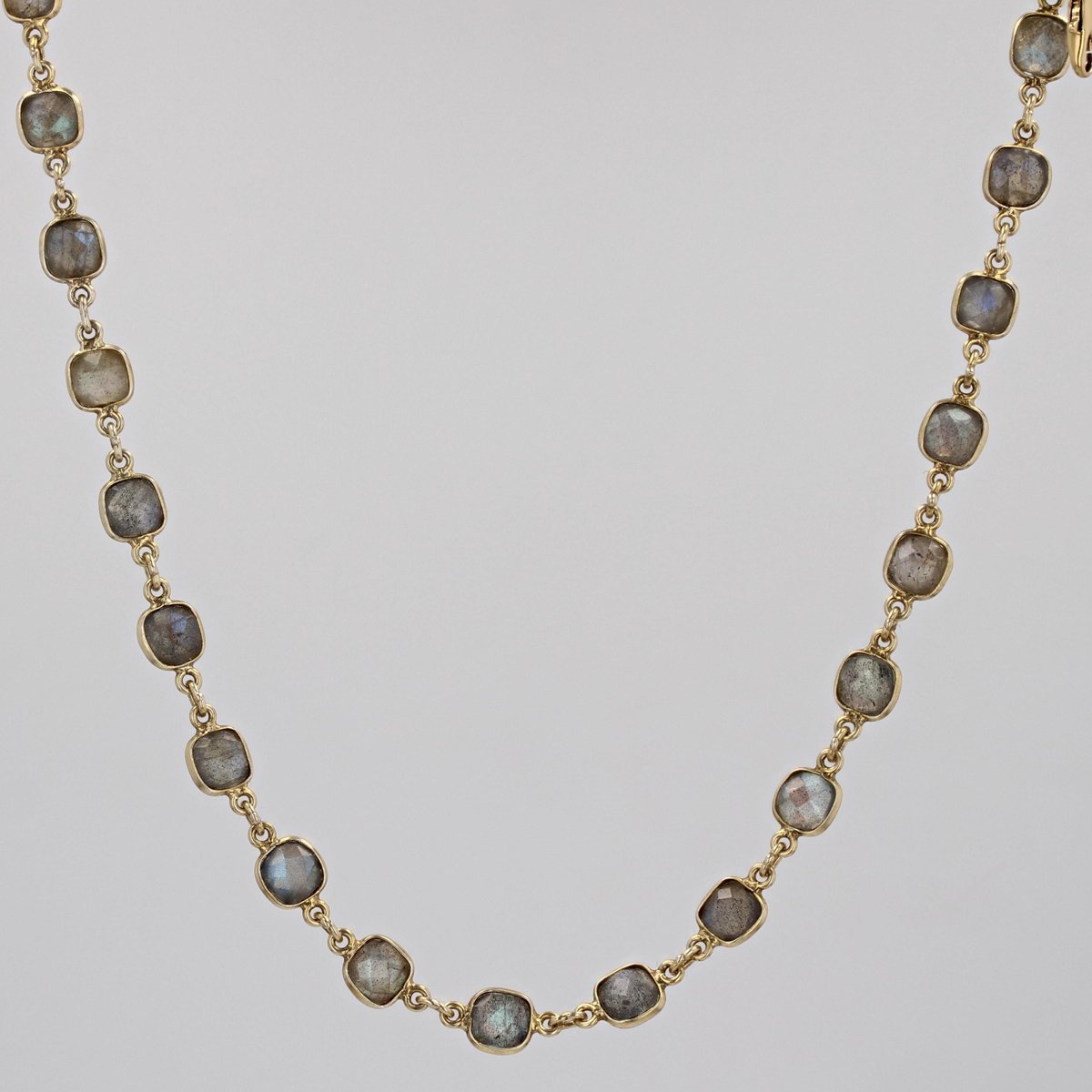 Modern Creation Labradorites Vermeil Necklace from Baume