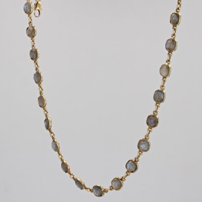 Modern Creation Labradorites Vermeil Necklace from Baume-OLU-1732552