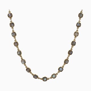 Modern Creation Labradorites Vermeil Necklace from Baume-OLU-1732552