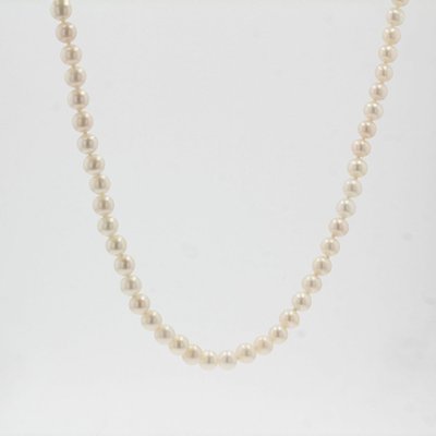 Modern Cultured Pearl 18 Karat Yellow Gold Choker Necklace-OLU-981474