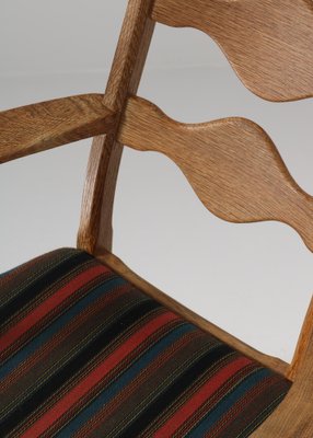 Modern Danish Arm Chair in Oak & Wool Fabric by Henry Kjærnulff, 1960s-WRF-1578917