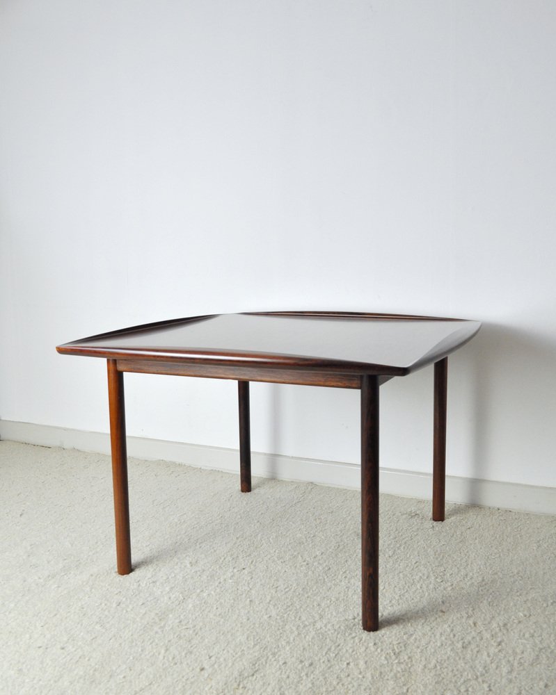 Modern Danish Coffee Table in Rosewood by Grete Jalk for P. Jeppesen