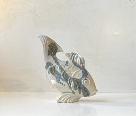 Modern Danish Glazed Stoneware Koi Fish by Aage Würtz, 1970s-LCR-2043245