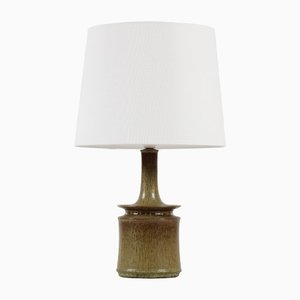 Modern Danish Green Brown Glaze Ceramic Table Lamp from Kähler Studio, 1960s-QQ-1417535