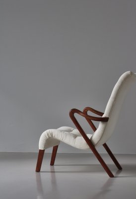 Modern Danish Lounge Chair Model No.56 attributed to Slagelse Furniture Works, 1940s-WRF-1738204