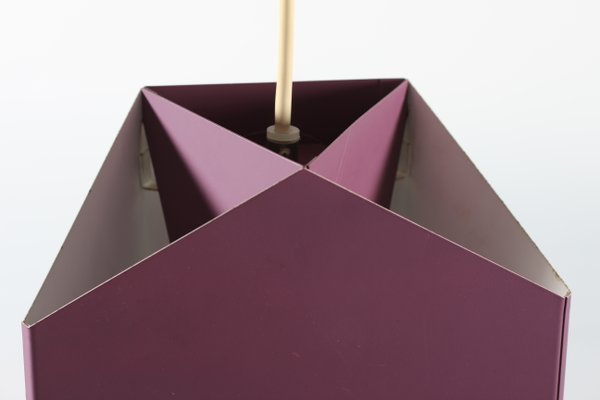 Modern Danish Metal Purple Ceiling Lamp by Lyfa, 1960s-QQ-1377417