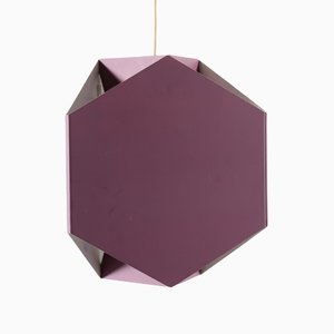 Modern Danish Metal Purple Ceiling Lamp by Lyfa, 1960s-QQ-1377417