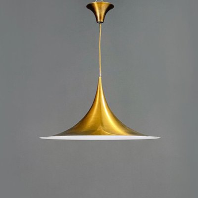 Modern Danish Metal Semi Pendant by Bonderup & Thorup for Fog & Morup, 1970s-GDD-1343267