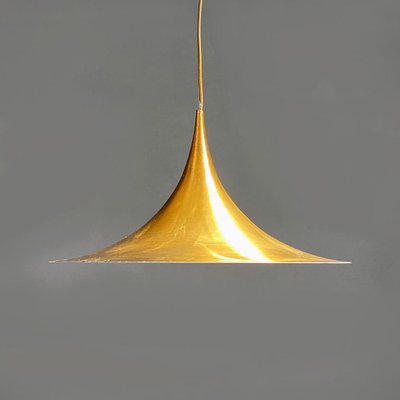 Modern Danish Metal Semi Pendant by Bonderup & Thorup for Fog & Morup, 1970s-GDD-1343267