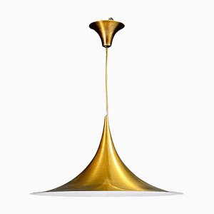 Modern Danish Metal Semi Pendant by Bonderup & Thorup for Fog & Morup, 1970s-GDD-1343267