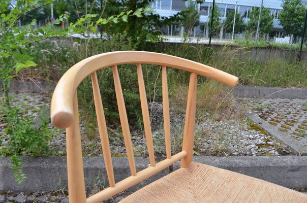 Modern Danish Model J-151Beech Dining Chair by Erik Ole Jorgensen for Kvist Mobler, 1960s-UF-1374409