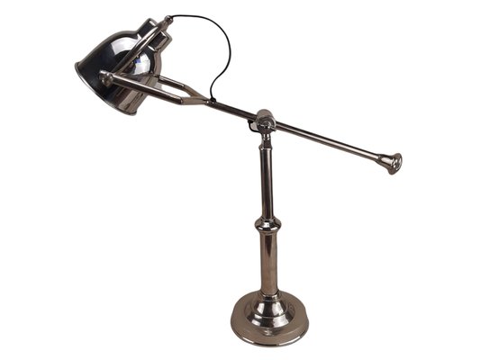 Modern English Chrome Metal Adjustable Table Lamp, 1990s-TCS-1175439