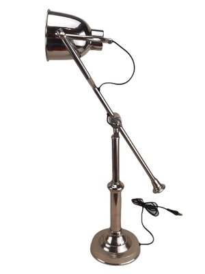 Modern English Chrome Metal Adjustable Table Lamp, 1990s-TCS-1175439