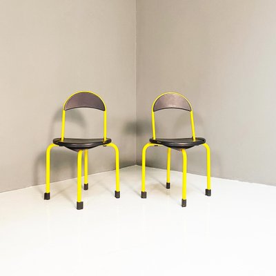 Modern Folding Plastic & Metal Chairs from Lamm, 1980s, Set of 2-GDD-1333927